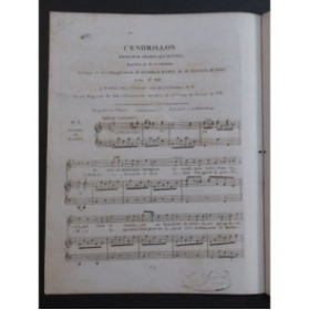 NICOLO Cendrillon No 5 Romance Chant Harpe ou Piano 1810