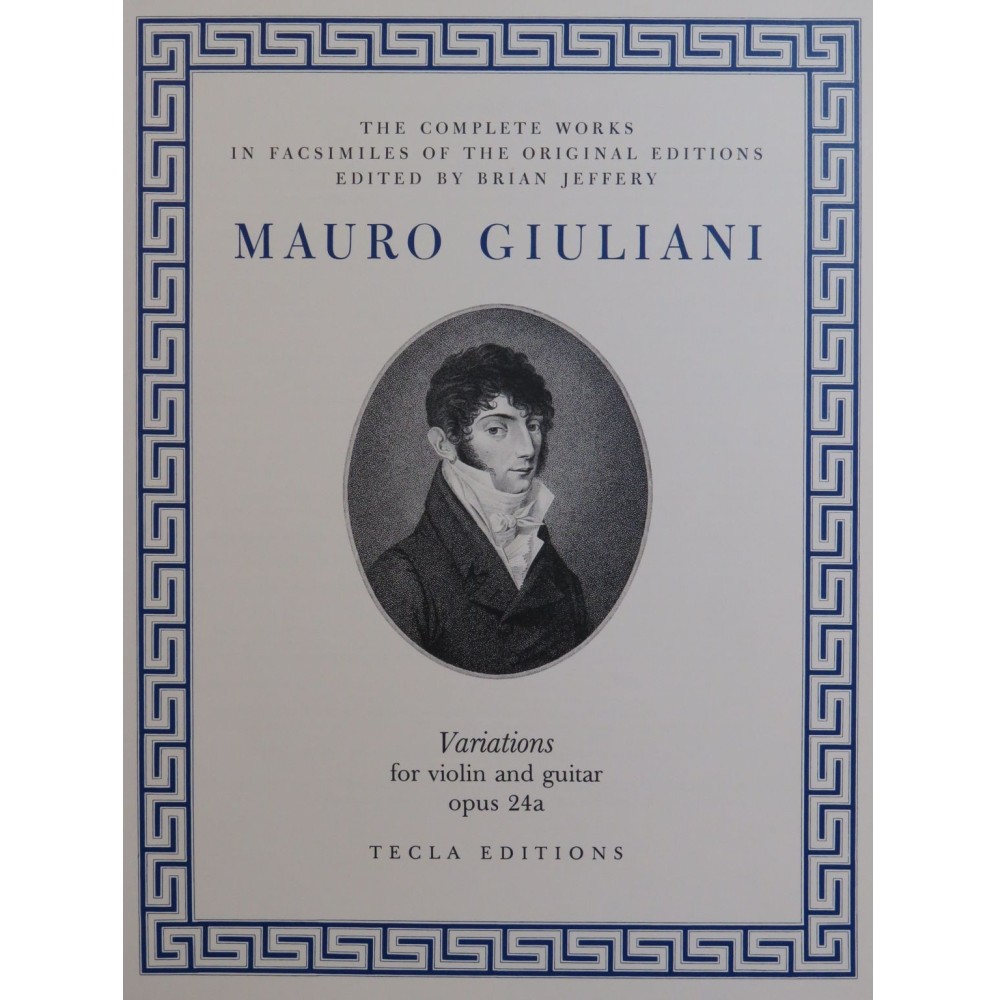 GIULIANI Mauro Variations op 24a Violon Guitare ou Piano 1986