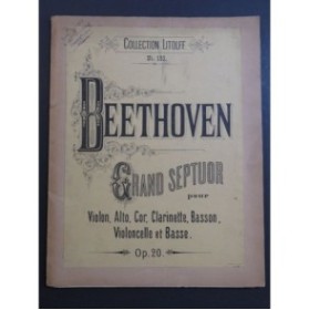 BEETHOVEN Grand Septuor op 20 Cor Clarinette Basson Cordes Piano