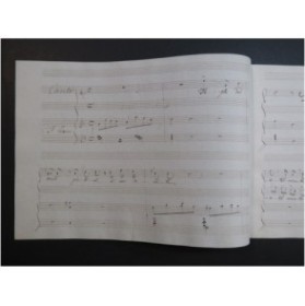 PAVESI Stefano Cavatina Manuscrit Chant Piano ca1820