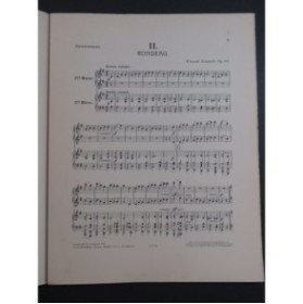 SCHMITT Florent Humoresques No 2 Rondeau Piano 4 mains 1912