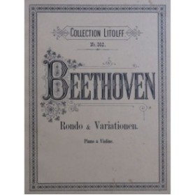 BEETHOVEN Variations et Rondo Piano Violon