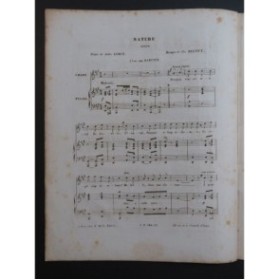 DELIOUX Charles Nature Chant Piano ca1850
