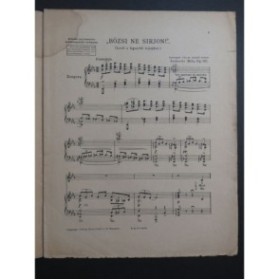 ZERKOVITZ Béla Bözsi ne Sirjon Op 185 Chant Piano ca1920