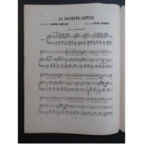 ROBERT Jules La Fauvette Captive Chant Piano ca1880