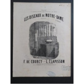 CLAPISSON Louis Les Oiseaux de Notre-Dame Chant Piano ca1866