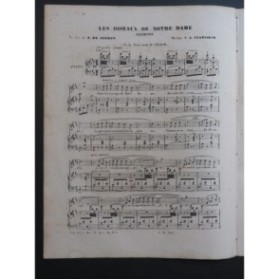 CLAPISSON Louis Les Oiseaux de Notre-Dame Chant Piano ca1866