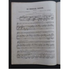 COUPLET Jules Le Dernier Baiser Chant Piano ca1870