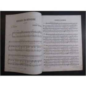 TRITANT Gustave Oiseaux en détresse Chant Piano XIXe siècle