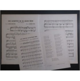 PITER Georges Les Lunettes de ma Grand'Mère Chant Piano ca1865