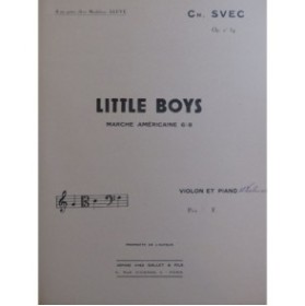 SVEC Charles Little Boys Piano Violon ou Violoncelle 1936