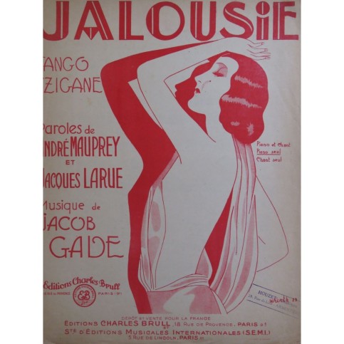 GADE Jacob Jalousie Piano 1929