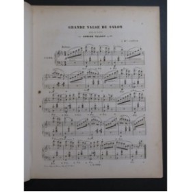 TALEXY Adrien Grande Valse de Salon Piano ca1855