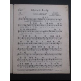 WHITING Richard A. Ukulele Lady Chant Ukulélé ou Piano 1925