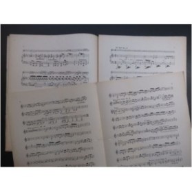 ERLANGER Camille Solo de Trompette Chromatique en Fa Trompette Piano 1901