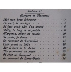 FERRARI Gustave Bergers et Musettes 12 Chansons Chant Piano 1911