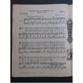 GRÜBER-RHODE Georg Katinka Hat ein Höschen an ! Chant Piano 1925