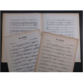 LEMAIRE Gaston En Rêvant Piano ou Harpe Violon ou Violoncelle ca1893