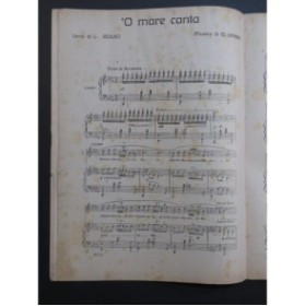 LAMA Gaetano O Mare Canta ! Chant Piano 1920