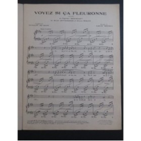 BEYDTS Louis Voyez si ça Fleuronne Chant Piano 1931