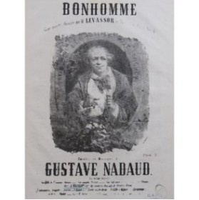 NADAUD Gustave Bonhomme Chant Piano ca1870