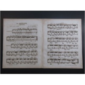 DELANNOY J. B. La Chatelaine Schottisch Piano XIXe