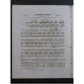 HENRION Paul Le Panier de Jeanne Chant Piano 1851