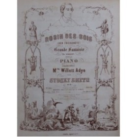 SMITH Sydney Robin Des Bois op 16 Piano ca1865
