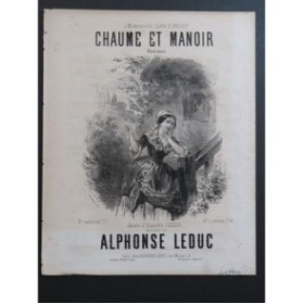 LEDUC Alphonse Chaume et Amour Chant Piano ca1865