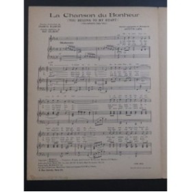 LARA Augustin La Chanson du Bonheur Chant Piano 1946
