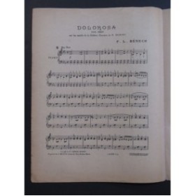 BÉNECH Louis Dolorosa Piano 1925