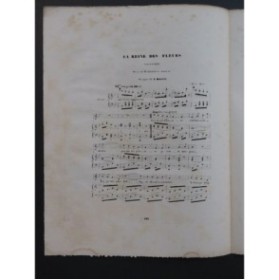 MASINI F. La Reine des Fleurs Chant Piano 1842