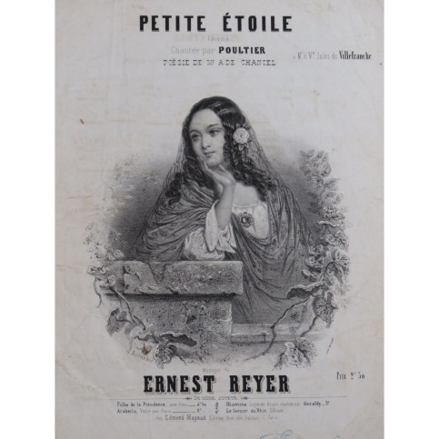 REYER Ernest Petite Étoile Chant Piano XIXe siècle