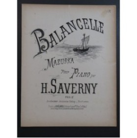 SAVERNY H. Balancelle Piano XIXe siècle
