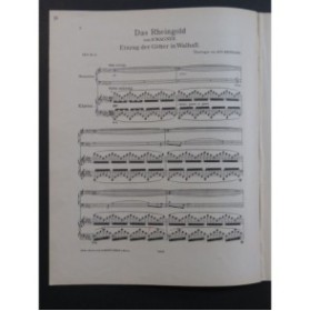 WAGNER Richard Einzug der Götter in Walhall Piano Harmonium ca1895
