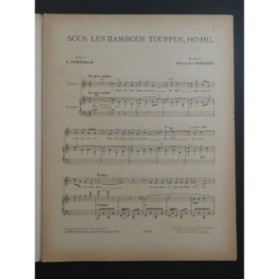 GEORGES Alexandre Sous les bambous touffus, ho-hu Piano Chant 1913