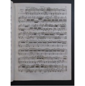 LATOUR T. Duo Air de la Flûte Enchantée Mozart Piano 4 mains ca1820