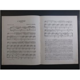 AMADÉO G. L'Aubépine Chant Piano