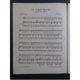 TELLAM Heinrich Le Corso Blanc Chant Piano ca1898