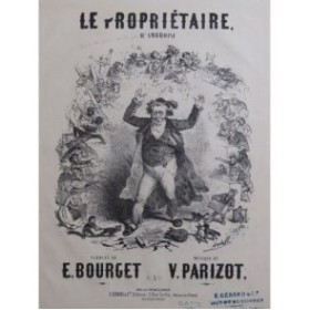 PARIZOT Victor Le Propriétaire Chant Piano XIXe siècle