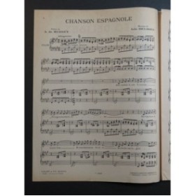 DELIBES Léo Chanson Espagnole Chant Piano