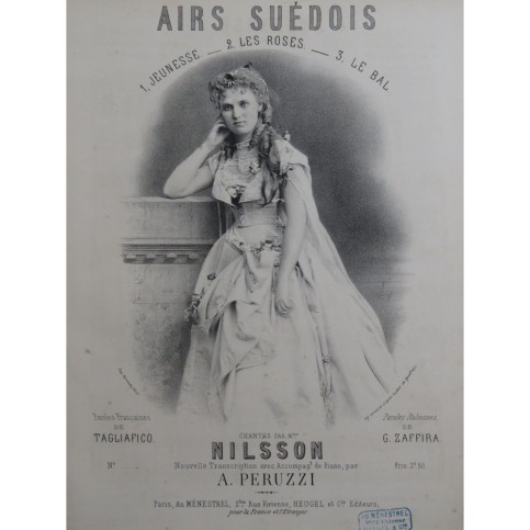 PERUZZI A. Jeunesse Chant Piano 1869
