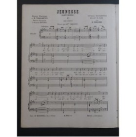 PERUZZI A. Jeunesse Chant Piano 1869
