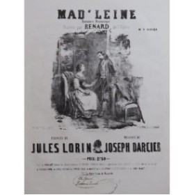 DARCIER Joseph Madeleine Chant Piano ca1870