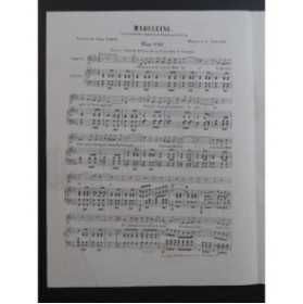 DARCIER Joseph Madeleine Chant Piano ca1870
