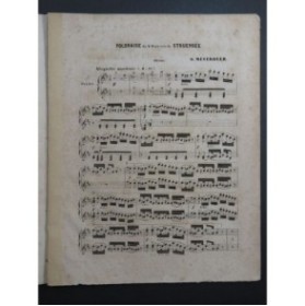 MEYERBEER G. Polonaise Piano 4 Mains ca1860