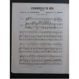 ABADIE Louis L'Hirondelle de Mer Chant Piano ca1845