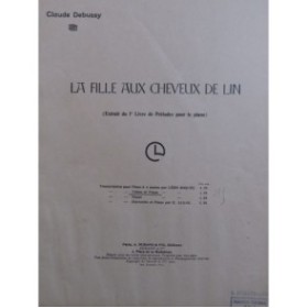 DEBUSSY Claude La Fille aux Cheveux de Lin Piano Violon