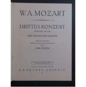 MOZART W. A. Concerto KV 216 Piano Violon