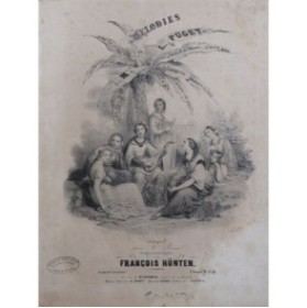 HÜNTEN François Mélodies de Loïsa Puget Piano ca1840﻿